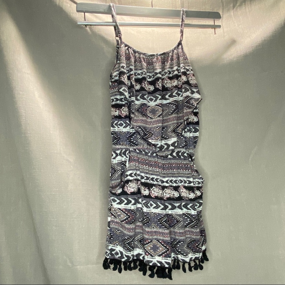 Southwestern Pattern Jumpsuit w/Pockets